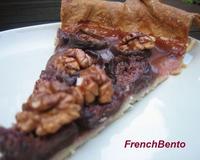 Tarte à la figue, noix et châtaignes