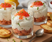Verrine de saumon et mascarpone