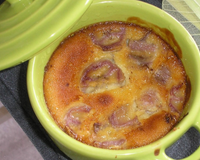 Clafoutis banane, pralinoise