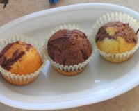 Muffins bicolores