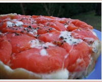 Tatin de tomate à la tomme