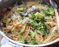 One pan pasta crémeux aux brocolis et champignons