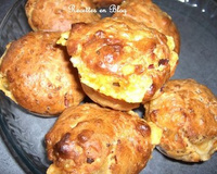 Muffins au jambon, fromage et basilic