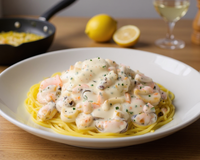 Spaghettis aux fruits de mer à la crème