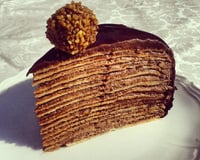Mille crêpes à la noisette et au chocolat