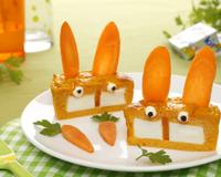 Manger des carottes n'a jamais été aussi simple avec ces petits lapins au Kiri©.
