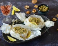 Papillotes de cabillaud en croûte de Noix du Périgord AOP