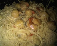 Spaghettis aux noix de Saint-Jacques