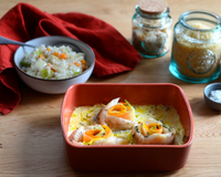 Roulé de merlan aux légumes