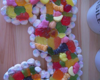 Gâteau de bonbons pour enfant