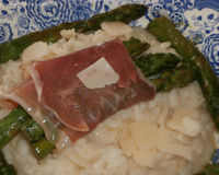 Risotto aux asperges et jambon Serrano
