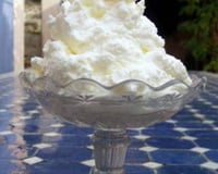 Crème chantilly traditionnelle