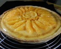 Tarte à l'orange et à la crème pâtissière