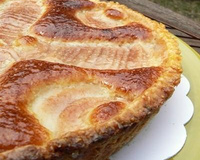Tarte aux poire et crème amandine