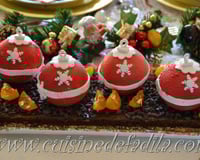 Bûches boules de Noël