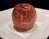 Pomme au four à la confiture d'orange