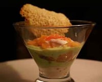 Mousse d'asperges et son saumon