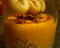 Calamars à l'ail thaï, espuma tomate et poivron