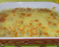 Gratin de poireaux à la mozzarella