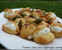 Tirami'chou aux asperges vertes