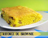Un brownie jaune flashy, 100% naturel et bio.