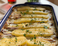 Gratin de patates aux harengs