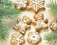 Sablés en pain d'épices avec glaçage