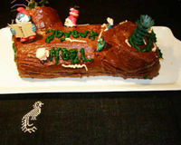 Bûche de Noël sans beurre, légère rien à dire de plus. Facile et délicieuse.