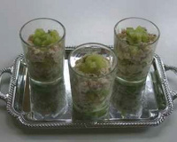 Verrines de crabe au dés de concombre