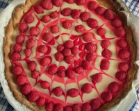 Mini tartelettes chocolat blanc et framboises