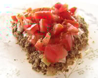 Pizza "crue" aux légumes