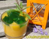Un petit dessert très frais et parfumé à souhait.