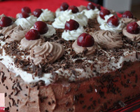 Forêt noire à l'eau de vie de mirabelles