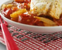 Cocotte d'églefin aux tomates et échalotes