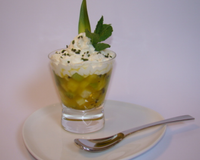 Cappuccino de fruits exotiques parfumé à la vanille et citron vert