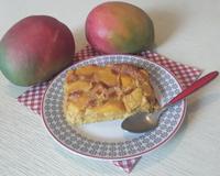 Un clafoutis qui vous emportera par sa mangue et noix de coco directement aux Antilles.