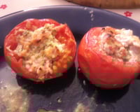 Tomates farcies au fromage frais et jambon