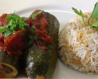 Courgettes farcies à l'orientale