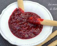 Une confiture express à tartiner ou à déguster avec des gressins .... ou avec une boule de glace vanille, pourquoi pas ?
