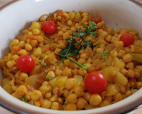 Le mélange de pommes de terre et pois chiche est vraiment excellent.
A découvrir !