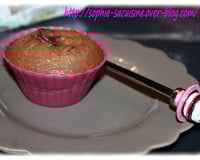 Petits moelleux au chocolat et au cœur poire-tonka