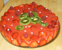 Entremet fraise citron vert au philadelphia et spéculoos