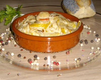 Saint-Jacques au fondant de poireaux