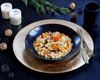Risotto au potimarron et vinaigre balsamique