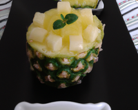Tartare d'ananas au citron vert