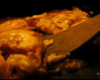 Gratin de potiron, raclette et jambon cru