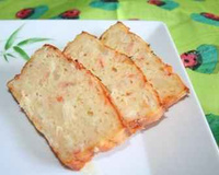 Cake asperges, citron et crevettes