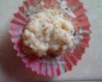 Rose des sables au chocolat blanc et feuilles de brick