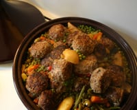 Tajine de légumes et boulettes Keftas