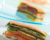 Mille-Feuilles de saumon fumé